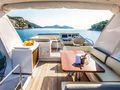 TAMARA II Azimut 66 - flybridge seating and dining TAMARA II Azimut 66 - flybridge seating and dining