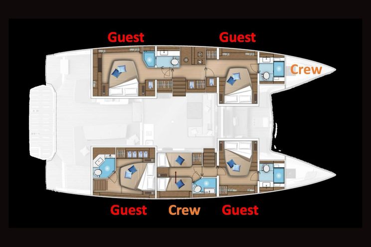 Layout for TAMIRO Lagoon 52 - layout