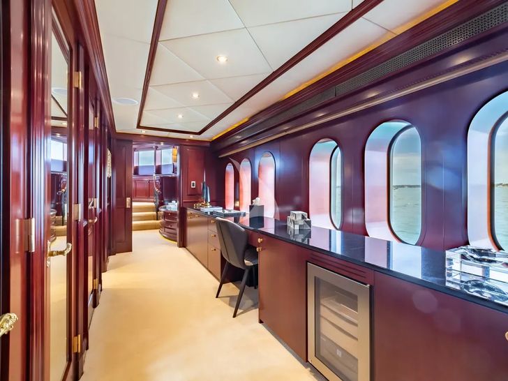 TCB Trinity 164 - master cabin entrance TCB Trinity 164 - master cabin entrance