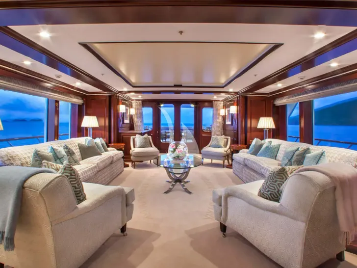 TELEOST Feadship 49m - main saloon other angle TELEOST Feadship 49m - main saloon other angle