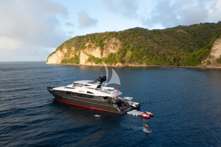 Charter Yacht TEMPTATION - Palmer Johnson 123 - 4 Cabins - Nassau - Exumas - Bahamas
