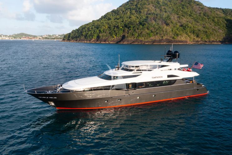 Charter Yacht TEMPTATION - Palmer Johnson 123 - 4 Cabins - Nassau - Exumas - Bahamas