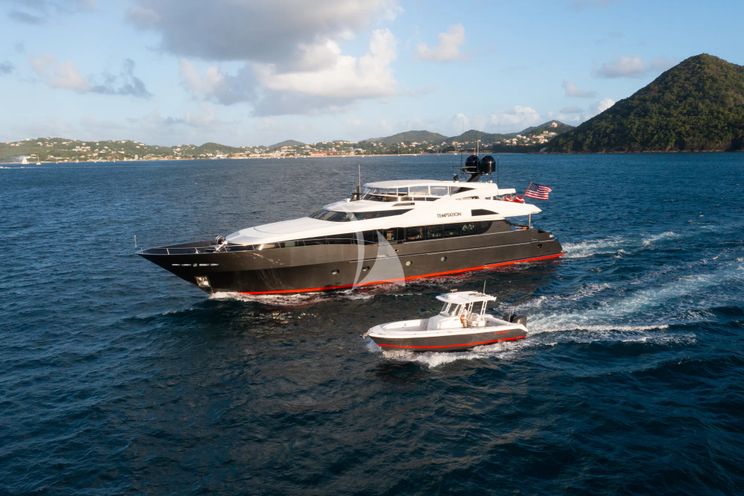 Charter Yacht TEMPTATION - Palmer Johnson 123 - 4 Cabins - Nassau - Exumas - Bahamas