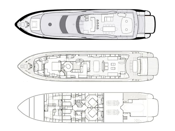TENACITY Sunseeker 34m - layout TENACITY Sunseeker 34m - layout