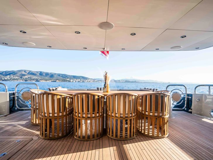 TENACITY Sunseeker 34m - main aft deck TENACITY Sunseeker 34m - main aft deck