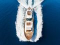 THALYSSA Ferretti Custom Line 124 - aerial shot cruising bow THALYSSA Ferretti Custom Line 124 - aerial shot cruising bow
