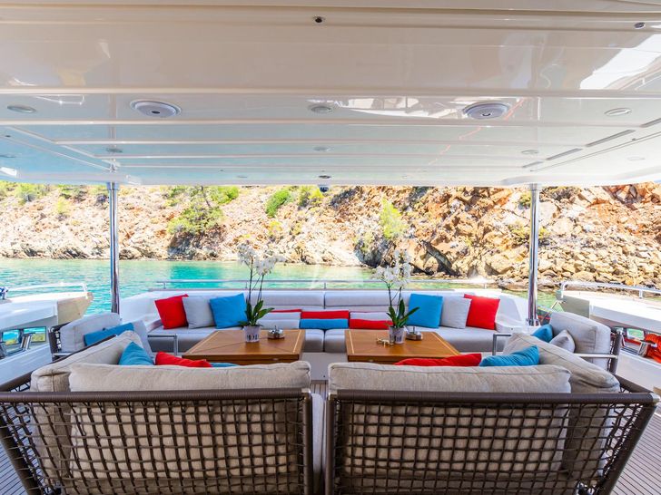 THALYSSA Ferretti Custom Line 124 - aft deck THALYSSA Ferretti Custom Line 124 - aft deck