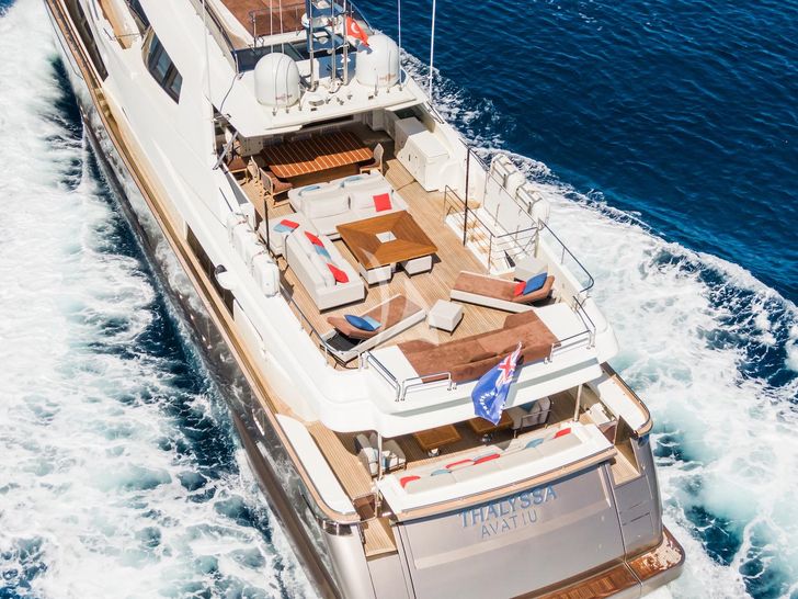THALYSSA Ferretti Custom Line 124 - aft shot THALYSSA Ferretti Custom Line 124 - aft shot