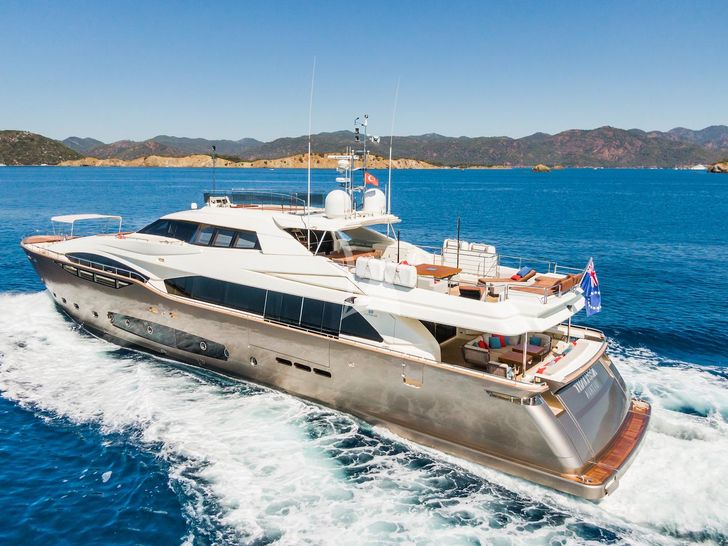 THALYSSA Ferretti Custom Line 124 - side profile THALYSSA Ferretti Custom Line 124 - side profile