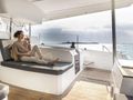 THE BIG LEBOATSKI Fountaine Pajot Aura 51 - aft deck sun bed THE BIG LEBOATSKI Fountaine Pajot Aura 51 - aft deck sun bed