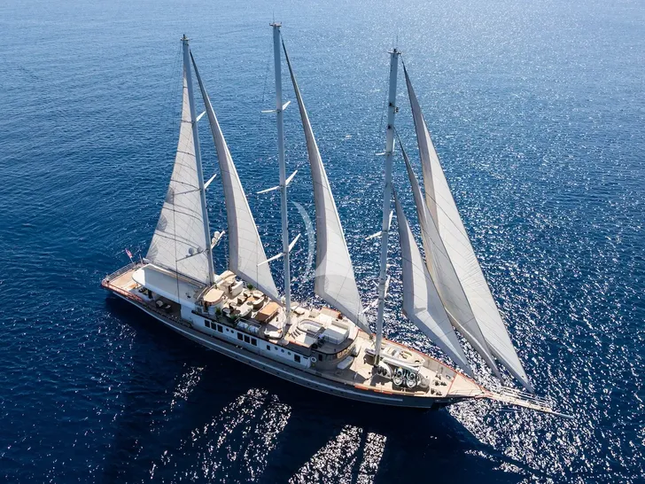 THE LANGLEY Aegean 62m - aerial shot THE LANGLEY Aegean 62m - aerial shot