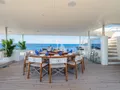 THE LANGLEY Aegean 62m - main aft deck dining area THE LANGLEY Aegean 62m - main aft deck dining area