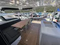 THE MOON Lagoon 55 - aft deck dining area THE MOON Lagoon 55 - aft deck dining area