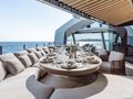 THIS IS IT Tecnomar Radical 43 m - alfresco dining area THIS IS IT Tecnomar Radical 43 m - alfresco dining area
