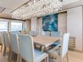 THUMPER Sunseeker 40m - dining area THUMPER Sunseeker 40m - dining area