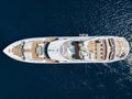 THUMPER Sunseeker 40m - top aerial shot THUMPER Sunseeker 40m - top aerial shot
