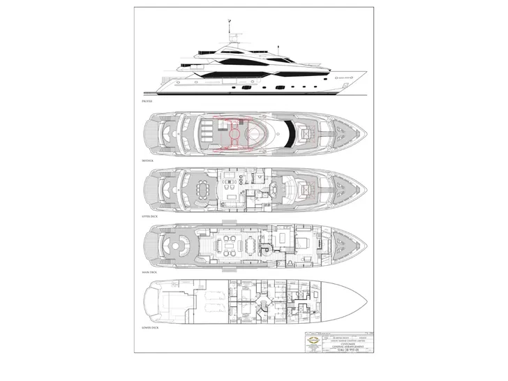 THUMPER Sunseeker 40m - layout THUMPER Sunseeker 40m - layout