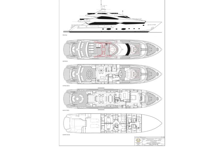 Layout for THUMPER Sunseeker 40m - layout