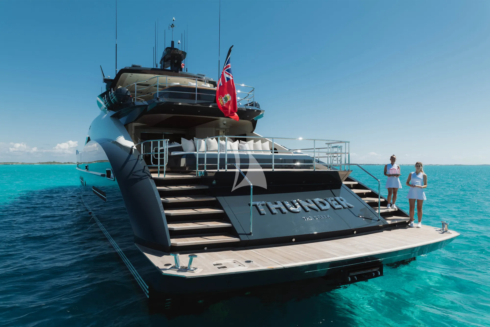 Charter Yacht THUNDER - Palmer Johnson 150 - 5 Cabins - Nassau - Exumas - Bahamas