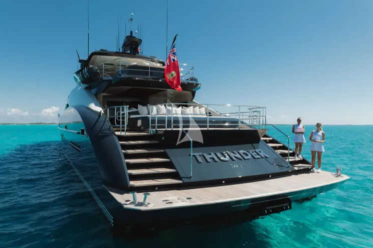 Charter Yacht THUNDER - Palmer Johnson 150 - 5 Cabins - Nassau - Exumas - Bahamas