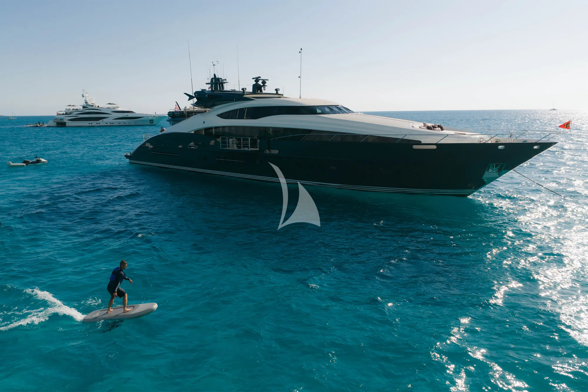 Charter Yacht THUNDER - Palmer Johnson 150 - 5 Cabins - Nassau - Exumas - Bahamas