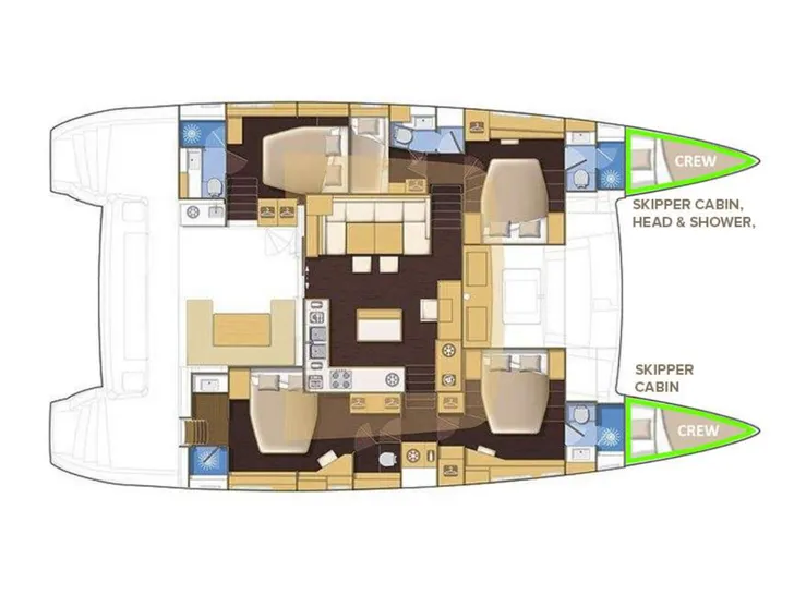 TOPAZ Lagoon 560 S2 - cabin layout TOPAZ Lagoon 560 S2 - cabin layout