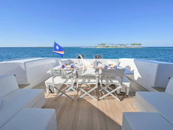 TOTAL Mangusta 108 Crewed Motor Yacht Deck TOTAL Mangusta 108 Crewed Motor Yacht Deck