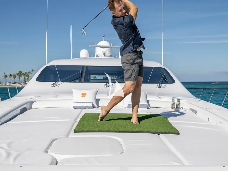 TOTAL Mangusta 108 Crewed Motor Yacht Golf TOTAL Mangusta 108 Crewed Motor Yacht Golf