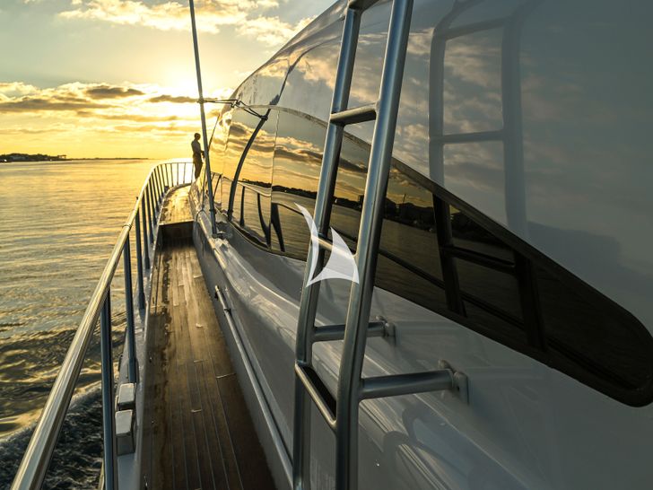 TOTAL Mangusta 108 Crewed Motor Yacht Side TOTAL Mangusta 108 Crewed Motor Yacht Side