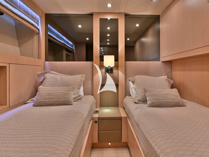 TOTAL Mangusta 108 Crewed Motor Yacht Master Cabin 2 TOTAL Mangusta 108 Crewed Motor Yacht Master Cabin 2
