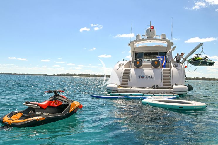 Charter Yacht TOTAL - Mangusta 108 - 4 Cabins - Nassau - Exumas - Bahamas