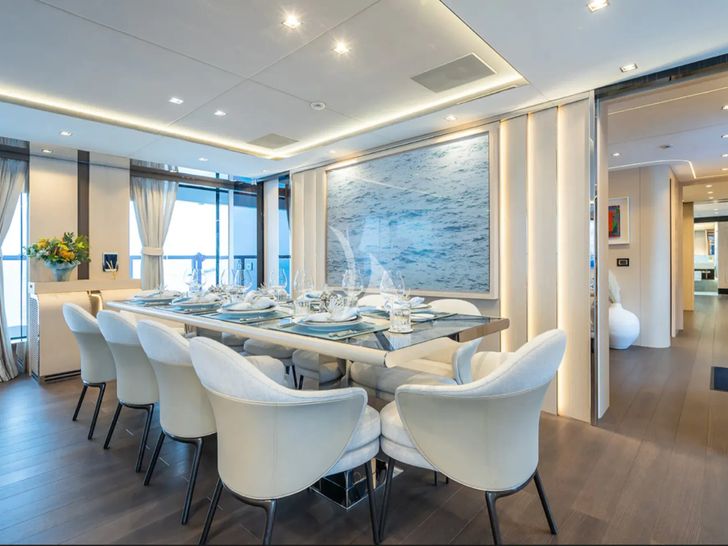 TOY Mangusta Oceano 43 - main dining area TOY Mangusta Oceano 43 - main dining area