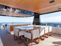 TOY Mangusta Oceano 43 - sky deck alfresco dining area TOY Mangusta Oceano 43 - sky deck alfresco dining area
