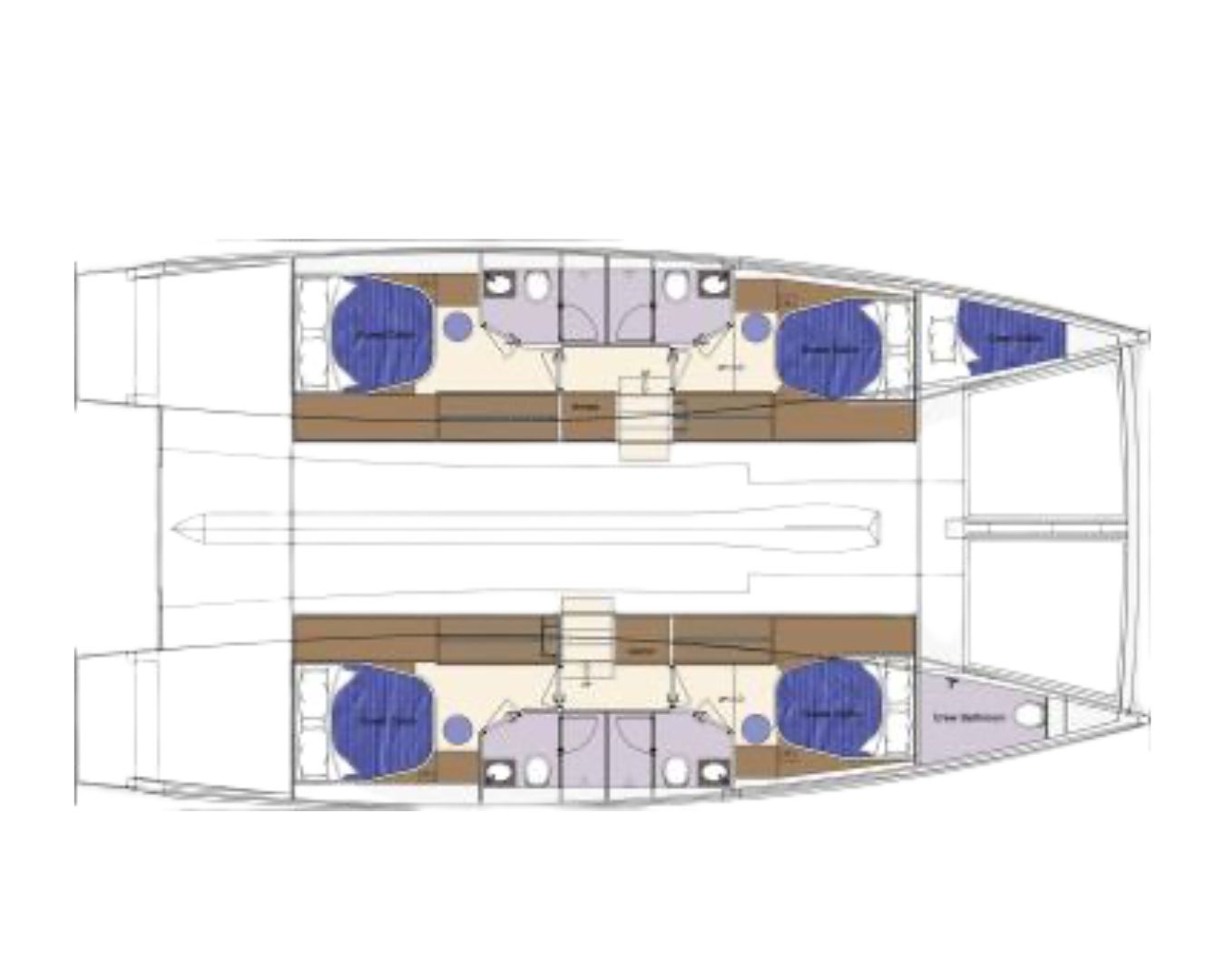 TRADITION Seaview 50 - cabin layout