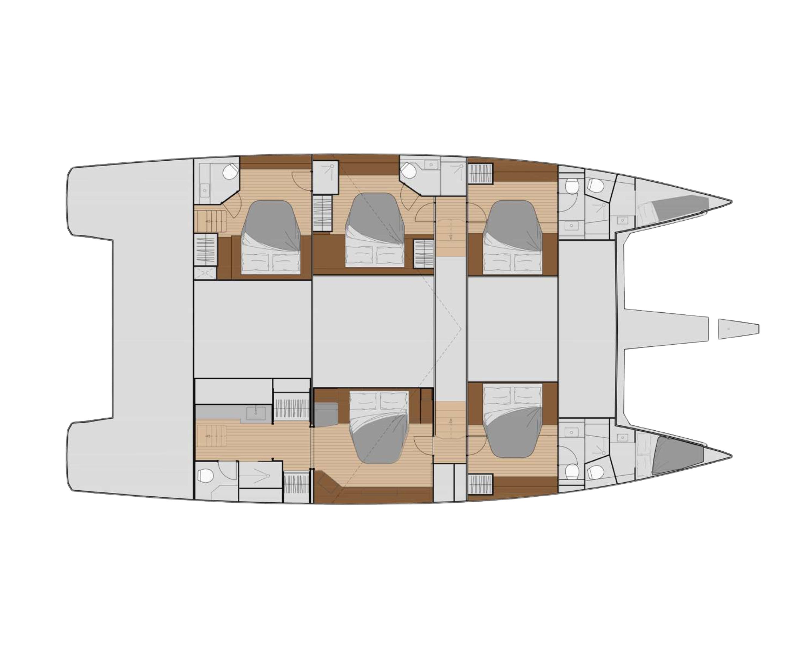 TRANQUILA Fountaine Pajot Samana 59 - layout
