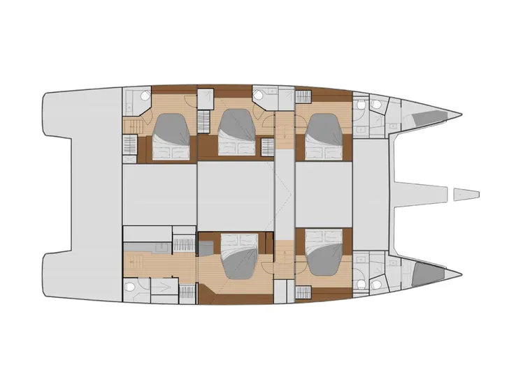 TRANQUILA Fountaine Pajot Samana 59 - layout TRANQUILA Fountaine Pajot Samana 59 - layout