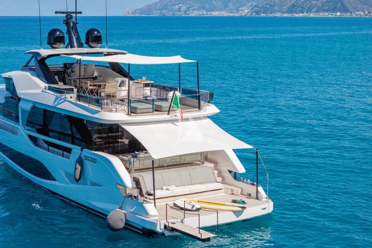 Charter Yacht TRILOGY - Ferretti Infynito 80 - 4 Cabins - Sicily - Lipari - Panarea - Aeolian Islands - Italy