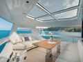 TRILOGY Ferretti Infynito 80 - foredeck lounge TRILOGY Ferretti Infynito 80 - foredeck lounge
