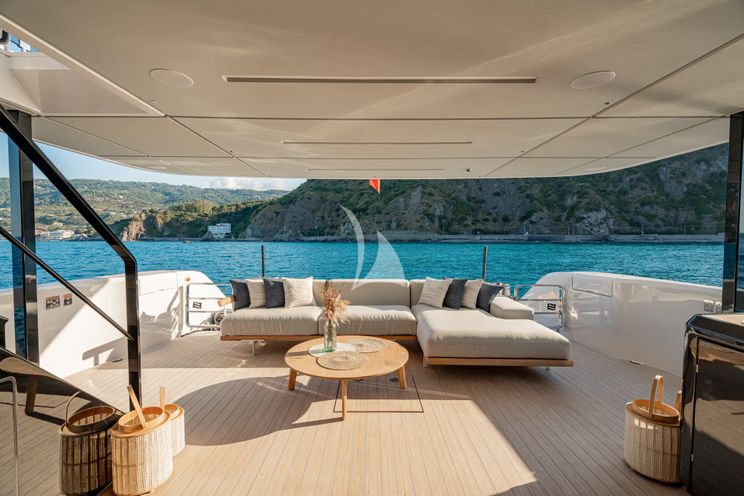 Charter Yacht TRILOGY - Ferretti Infynito 80 - 4 Cabins - Sicily - Lipari - Panarea - Aeolian Islands - Italy