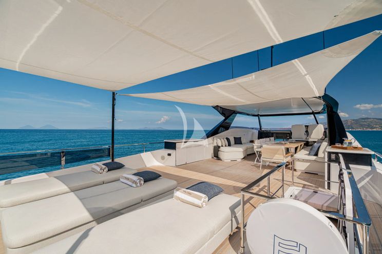 Charter Yacht TRILOGY - Ferretti Infynito 80 - 4 Cabins - Sicily - Lipari - Panarea - Aeolian Islands - Italy