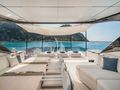 TRILOGY Ferretti Infynito 80 - sundeck covered lounge TRILOGY Ferretti Infynito 80 - sundeck covered lounge