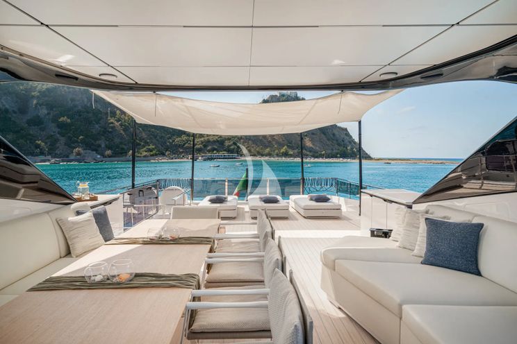 Charter Yacht TRILOGY - Ferretti Infynito 80 - 4 Cabins - Sicily - Lipari - Panarea - Aeolian Islands - Italy