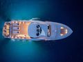 TRILOGY Ferretti Infynito 80 - top aerial shot at night TRILOGY Ferretti Infynito 80 - top aerial shot at night