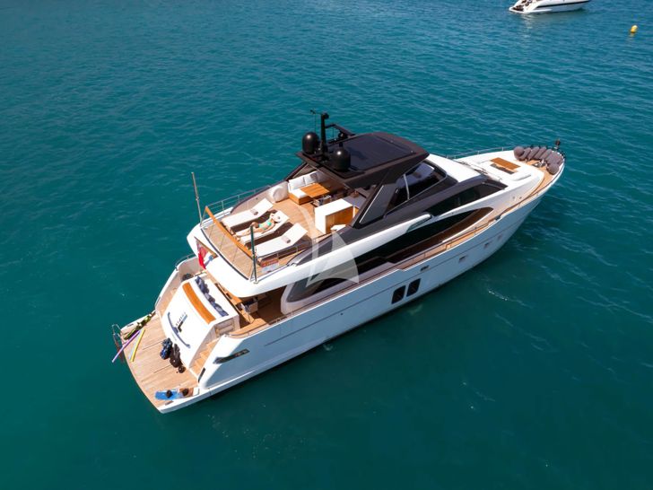 TRIPLE L Sanlorenzo SL78 - aerial shot aft TRIPLE L Sanlorenzo SL78 - aerial shot aft