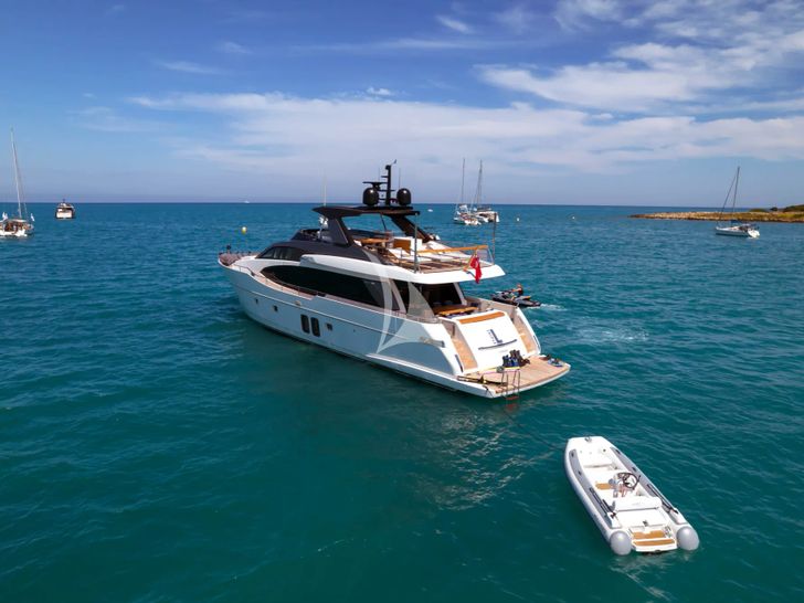 TRIPLE L Sanlorenzo SL78 - anchored with the tender TRIPLE L Sanlorenzo SL78 - anchored with the tender
