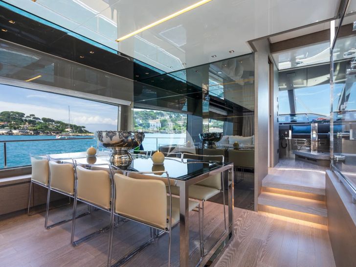 TRIPLE L Sanlorenzo SL78 - dining area TRIPLE L Sanlorenzo SL78 - dining area