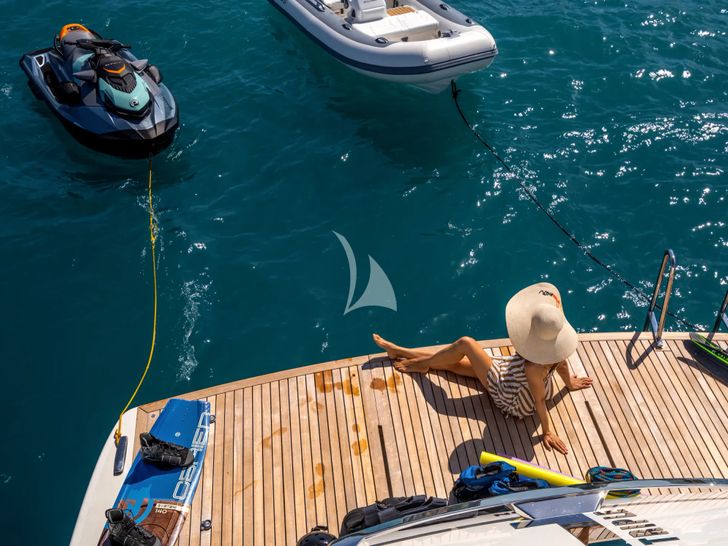 TRIPLE L Sanlorenzo SL78 - swim platform with the water toys TRIPLE L Sanlorenzo SL78 - swim platform with the water toys