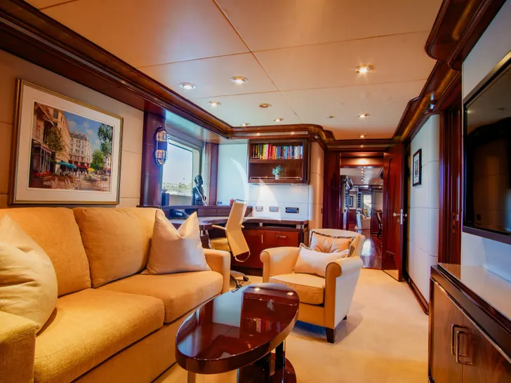 TRITON Delta Marine 49m - master cabin lounge and office TRITON Delta Marine 49m - master cabin lounge and office