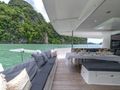 TRIUMPHO Fountaine Pajot Saba 50 - aft deck seating and dining TRIUMPHO Fountaine Pajot Saba 50 - aft deck seating and dining
