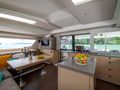 TRIUMPHO Fountaine Pajot Saba 50 - saloon and galley TRIUMPHO Fountaine Pajot Saba 50 - saloon and galley